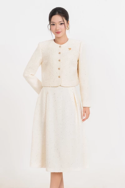 Áo Tweed Croptop Harris