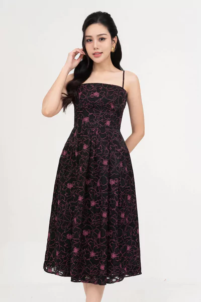 Đầm họa tiết Viscose