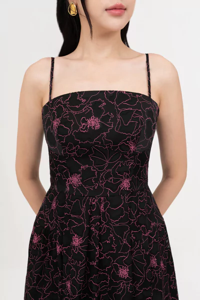 Đầm họa tiết Viscose