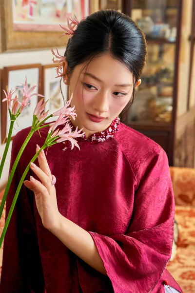 Áo dài Hồng Ngọc