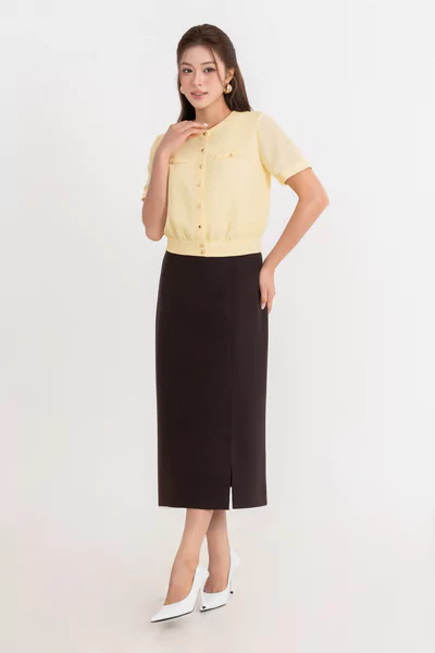 Áo tweed Gilded Bow