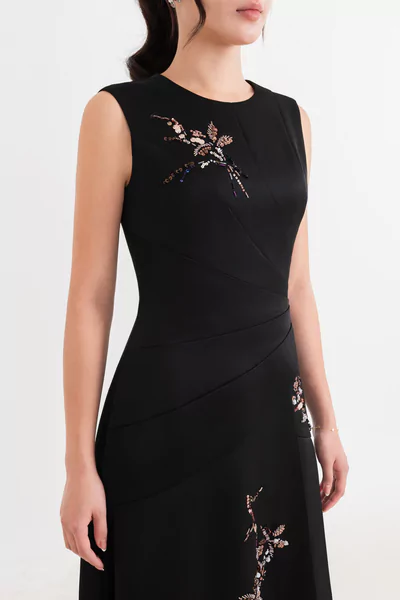 Đầm dạ hội Organza Sequin