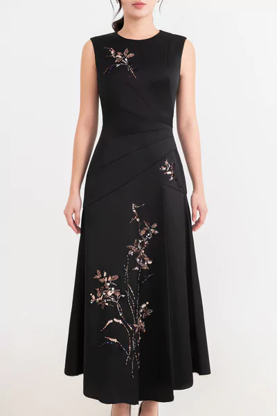 Đầm dạ hội Organza Sequin