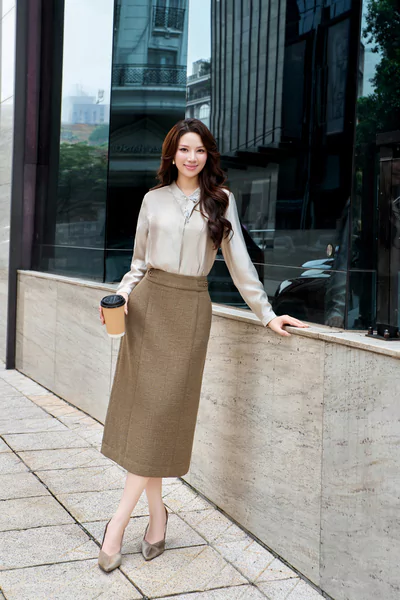 Chân váy Tweed Warm