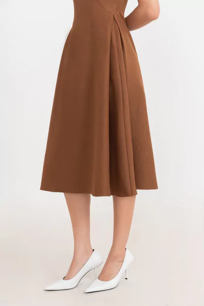 Đầm A xếp ly Rose Cobalt