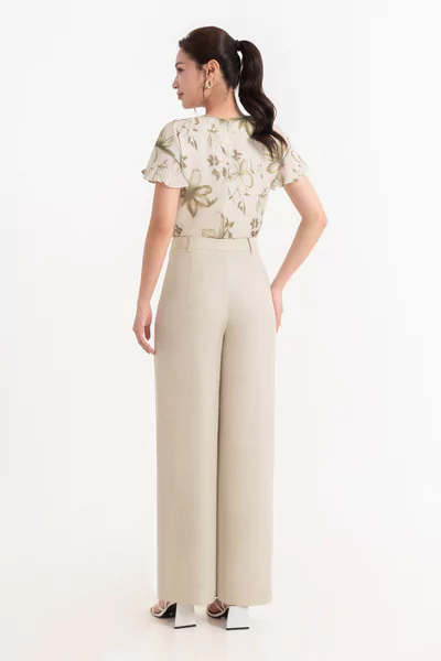 Áo công sở họa tiết Olive