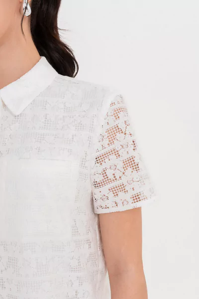 Áo ren kiểu cổ Polo