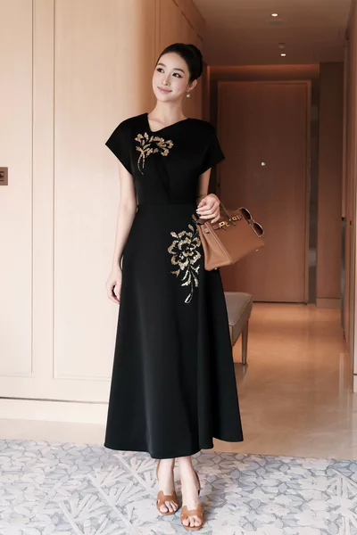 Noir Fleur Dress - Đầm dạ hội